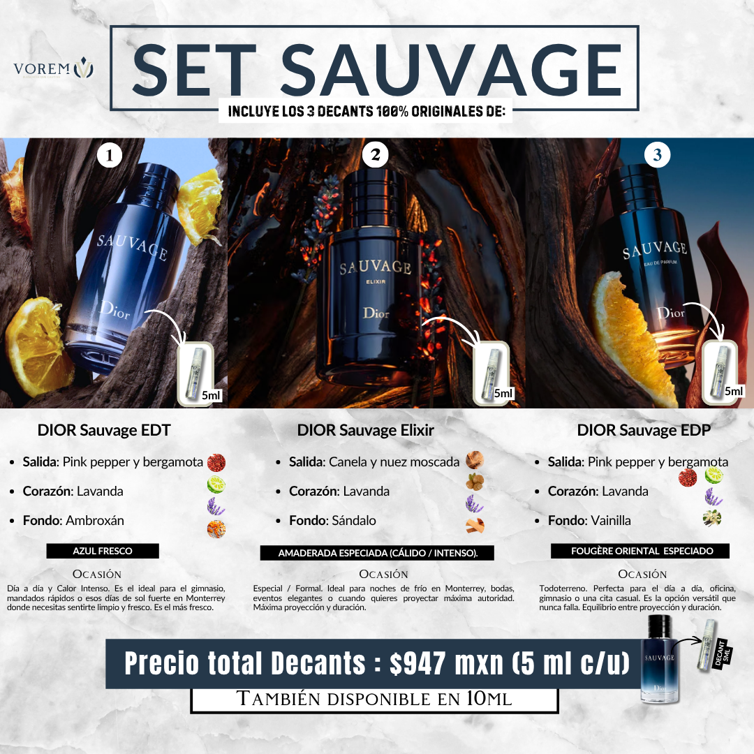 Set Sauvage Selection