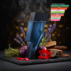 Fragancia amaderada aromática masculina con lavanda y pimienta rosa