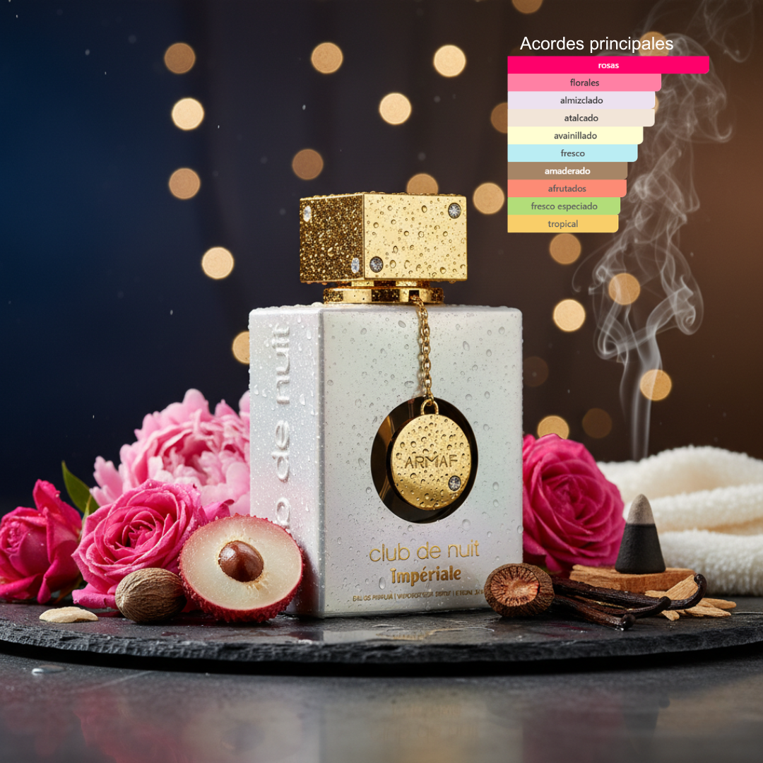 Fragancia femenina con notas frutales florales y vainilla