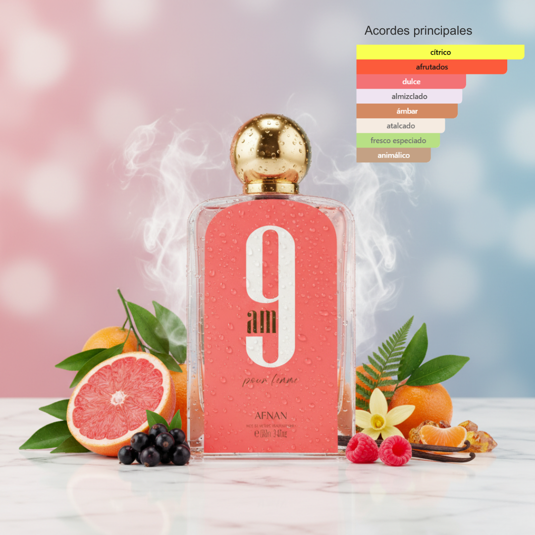 Fragancia oriental femenina con notas citricas y frutales