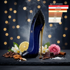 Fragancia floral oriental femenina con almendra cafe jazmin y vainilla