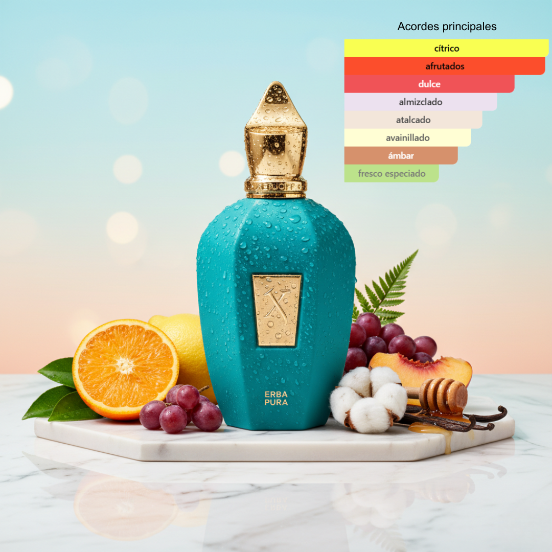 Erba Pura de Xerjoff fragancia de la familia olfativa oriental para hombres y mujeres