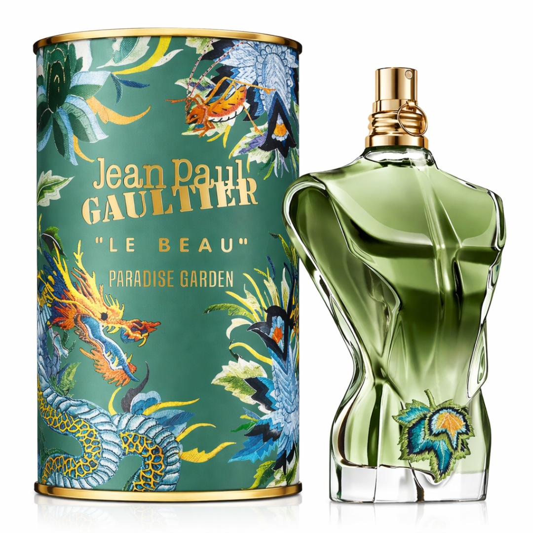 Perfume Le Beau Paradise Garden de Jean Paul Gaultier botella con caja original