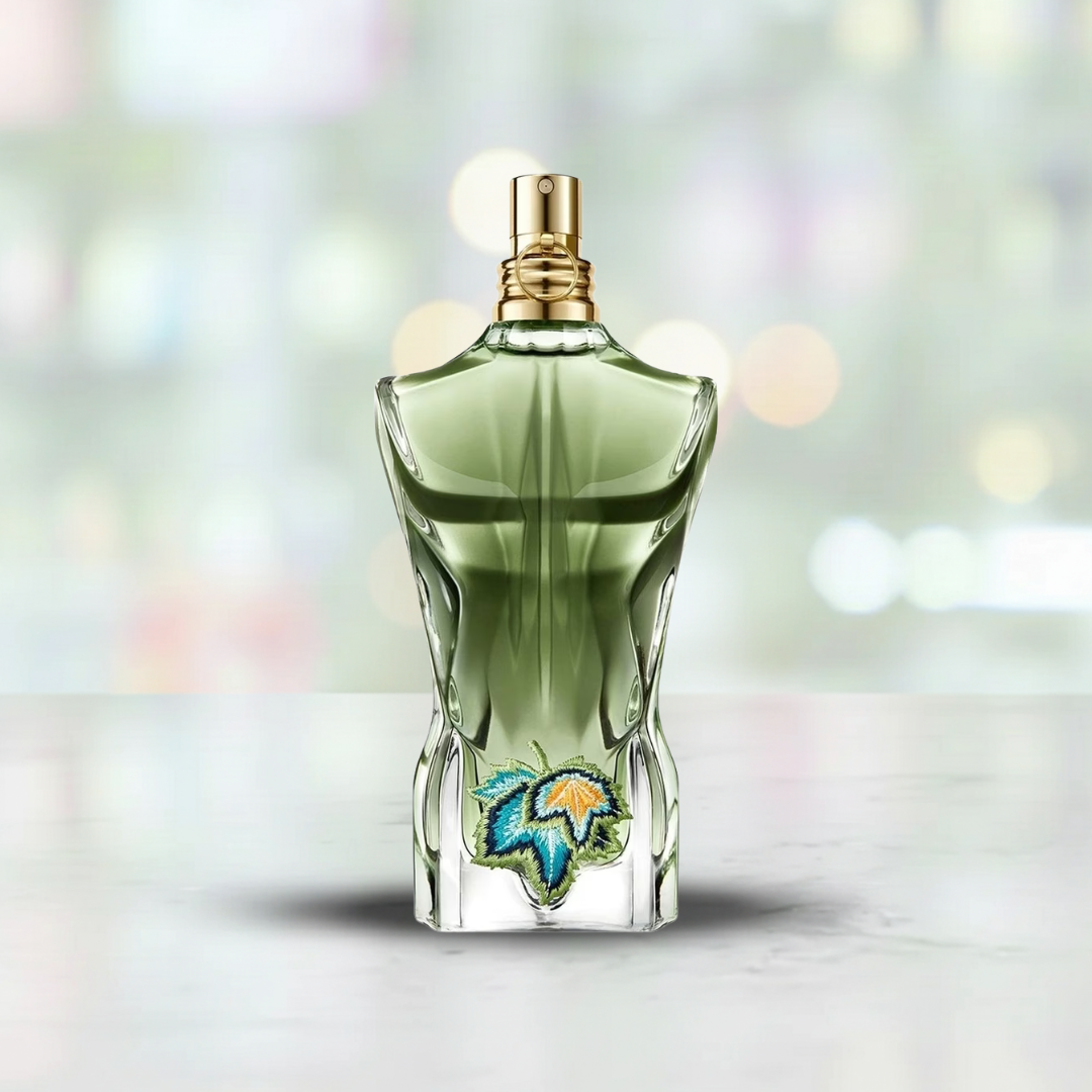 Perfume Le Beau Paradise Garden de Jean Paul Gaultier botella fragancia para hombres