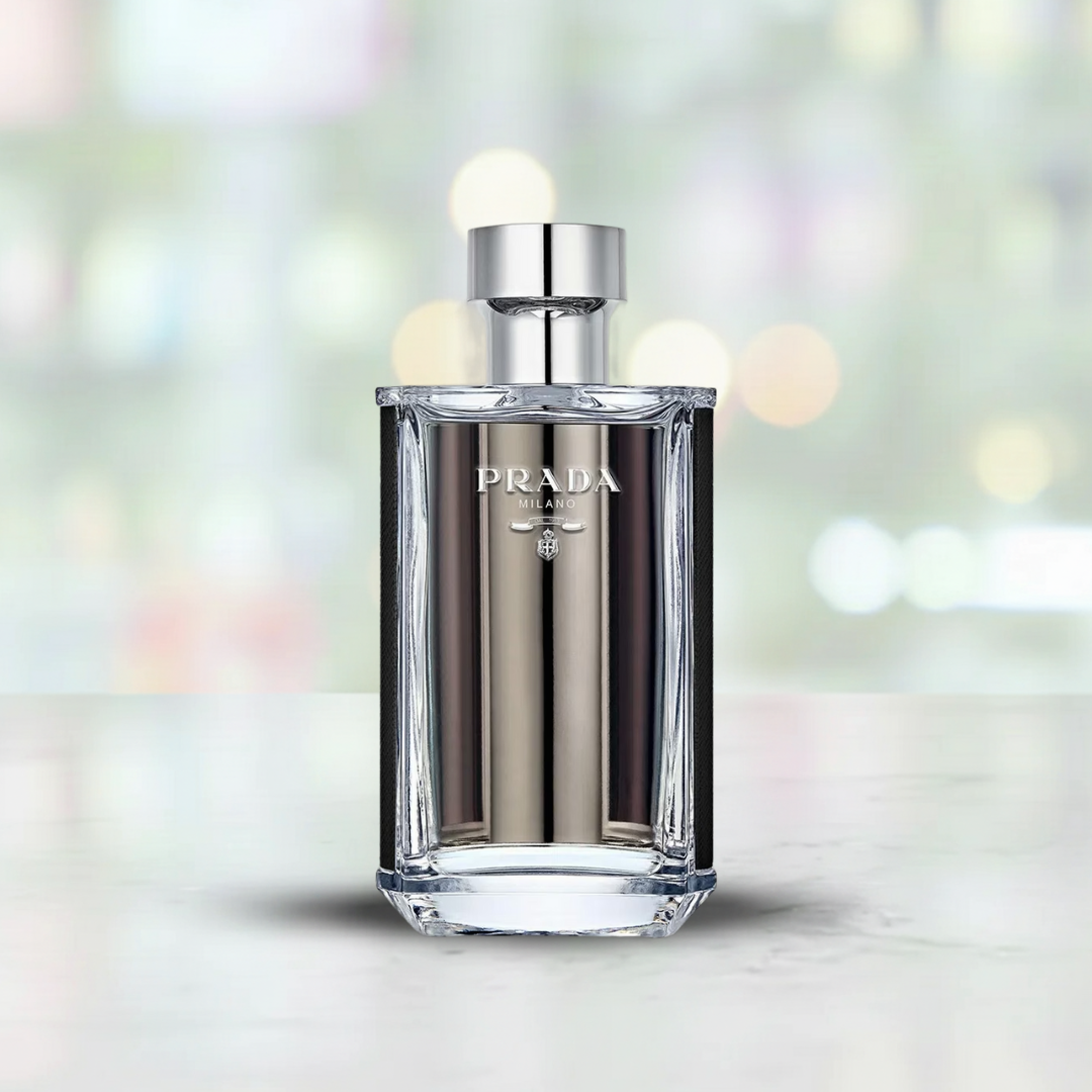 Perfume Prada L'Homme de Prada botella fragancia amaderada chipre para hombres