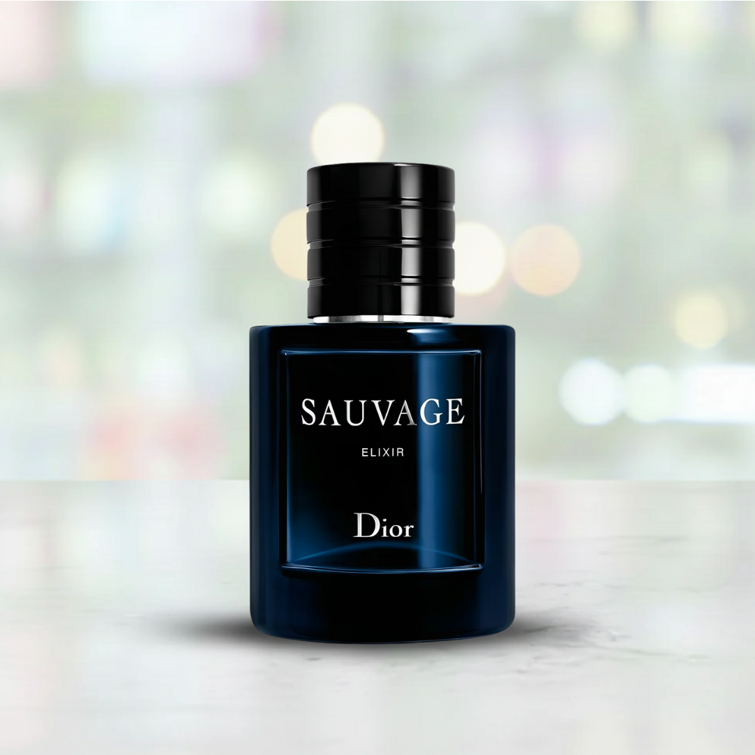 Perfume Sauvage Elixir de Dior botella fragancia aromatica para hombres